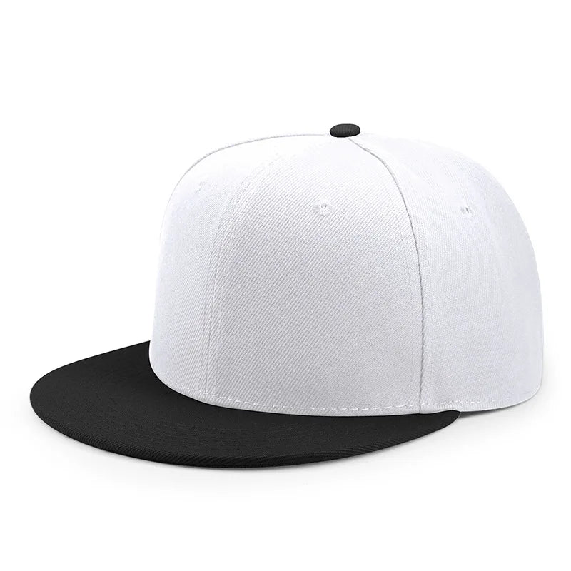 Engros 40 farver Justerbare flade snapback-kasketter med skygge Dame Mode Polyester Enfarvet baseballkasket Herre Hiphop Blank Sportskasket