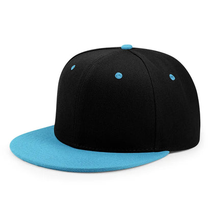Engros 40 farver Justerbare flade snapback-kasketter med skygge Dame Mode Polyester Enfarvet baseballkasket Herre Hiphop Blank Sportskasket