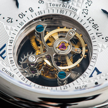 Sugess Seakors Men's Tourbillon Watch Original ST8007 Movement Skeleton Dial Moonphase Wristwatch 316L Case Sapphire