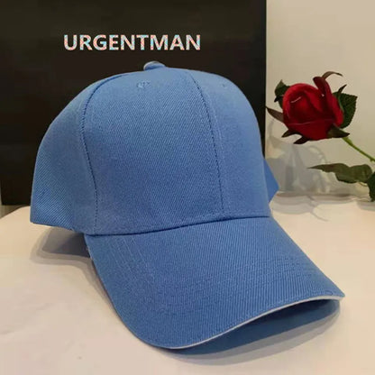 Unisex-kasket, afslappet, ensfarvet baseballkasket i akryl, justerbare kasketter til kvinder og mænd, hiphop-kasket, streetwear, dad hat, engros