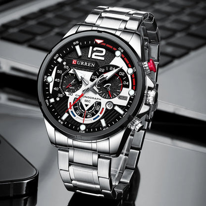 New Watches for Men Top Luxury Brand CURREN Quartz Men’s Watch Sport Waterproof Wrist Watches Chronograph Date Relogio Masculino