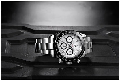 PAGANI DESIGN 2025 New Men's Watches Luxury Rose Gold Quartz Watch For Men 100M Waterproof Sports Chronograph Wristwatch Men