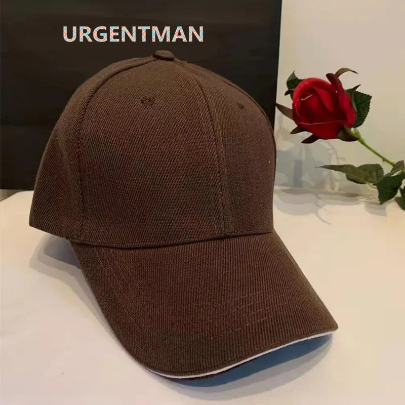 Unisex-kasket, afslappet, ensfarvet baseballkasket i akryl, justerbare kasketter til kvinder og mænd, hiphop-kasket, streetwear, dad hat, engros