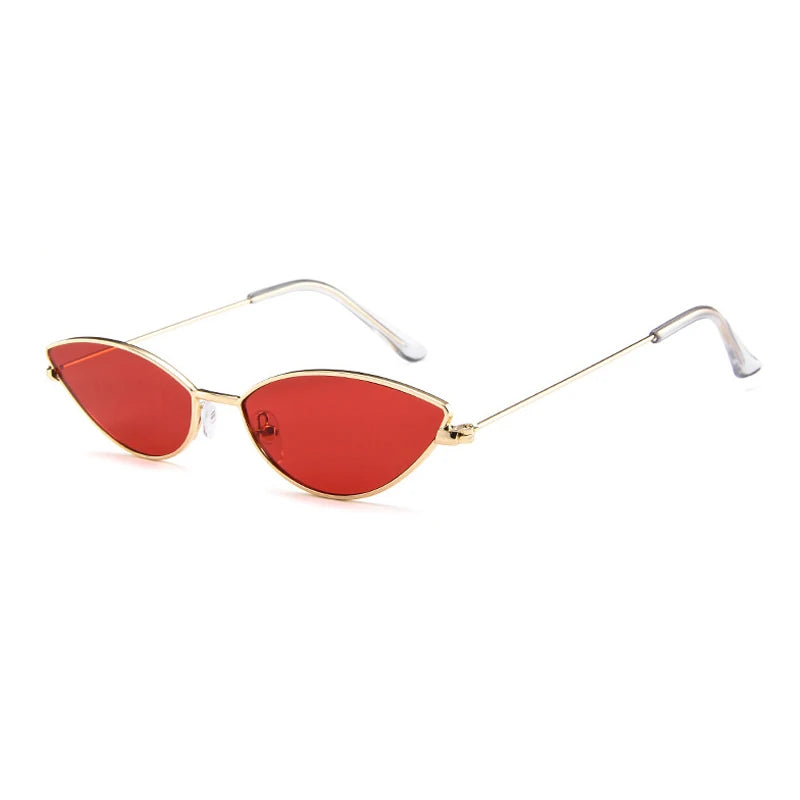 Söta, sexiga Cat Eye-solglasögon för kvinnor, retro, små, svarta, röda, rosa, Cateye-solglasögon, vintage-solglasögon för kvinnor, festglasögon