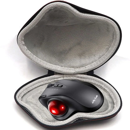 2400DPI Trackball Mouse ,2.4G & Bluetooth Rechargeable Mouse with EVA Case Bag Vertical Ergonomic Mice for Laptop iPad Mackbook