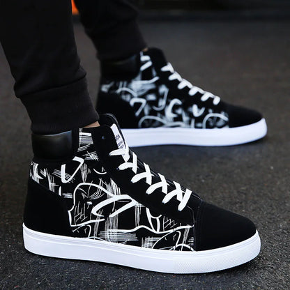 Scarpe casual da uomo per skateboard, sneakers alte sportive da uomo, scarpe outdoor traspiranti per camminata urbana, 48, Chaussure Homme 47