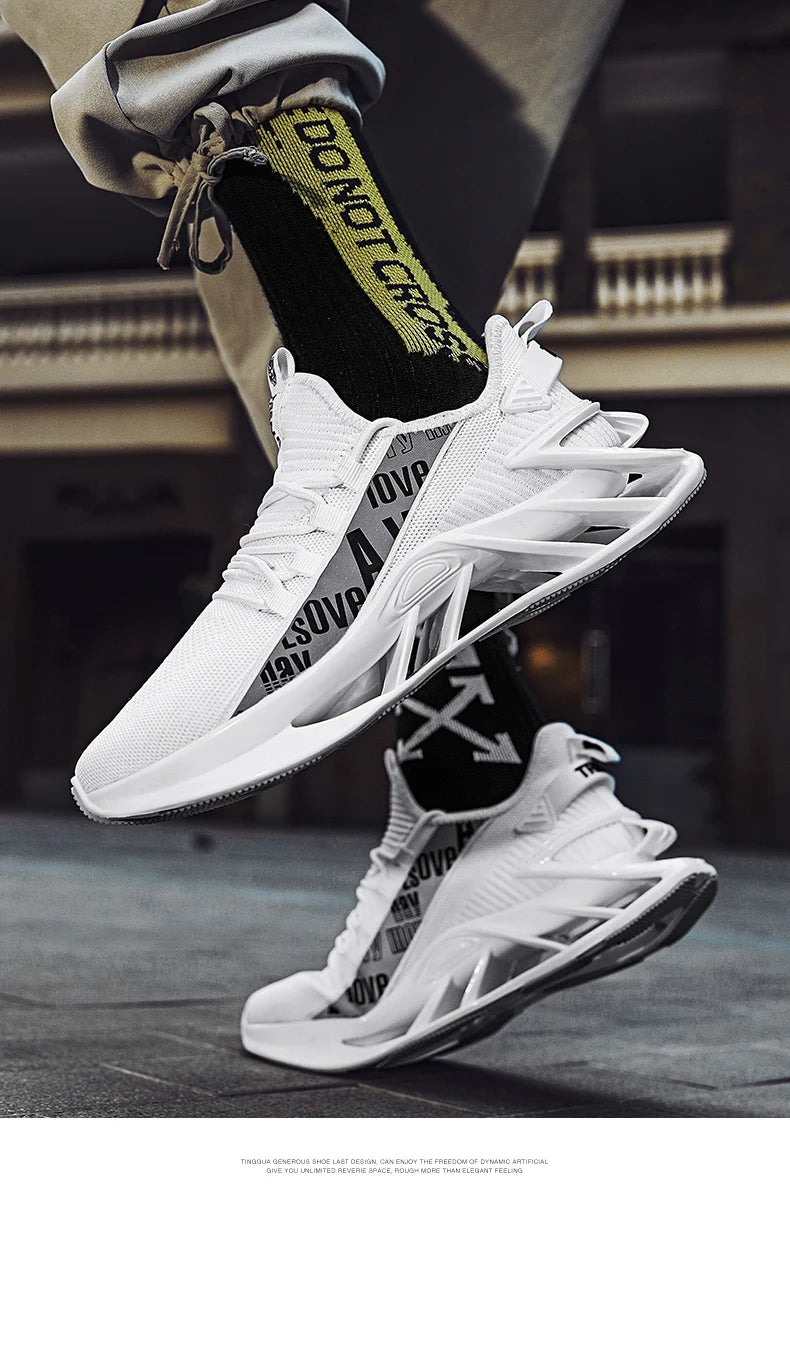 Chaussures de course respirantes pour hommes, baskets décontractées pour hommes, chaussures de tennis pour hommes, entraîneur de course, mocassins à la mode, luxe