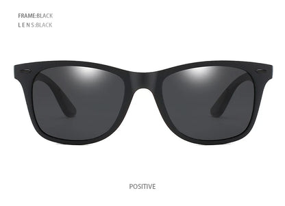Hot Sale Polarized Sunglasses Men Women Classic Square Plastic Driving Sun Glasses Male Fashion Black Travelling Shades UV400