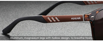 KDEAM fotokromatiska och polariserade solglasögon för män, navigationsglasögon med ram i aluminium och magnesium, herrglasögon, UV400, mörkerseendeglasögon