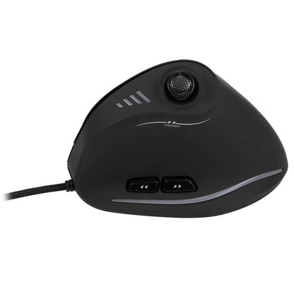 Zelotes C-18 Wired Gaming Mouse 11 Programmable Buttons 10000DPI Laser Engine RGB Light Belt 128KB Vertical Mouse for Laptop PC