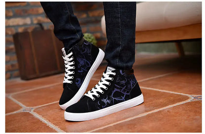 Scarpe casual da uomo per skateboard, sneakers alte sportive da uomo, scarpe outdoor traspiranti per camminata urbana, 48, Chaussure Homme 47