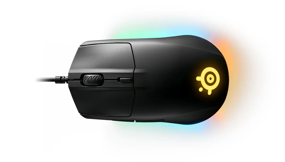 SteelSeries Rival 3 Gaming Mouse - 8,500 CPI TrueMove Core Optical Sensor - 6 Programmable Buttons Brilliant Prism RGB Lighting
