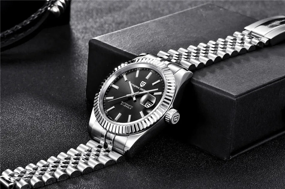 PAGANI DESIGN 40 mm Montre mécanique pour homme Mouvement japonais haut de gamme Montre automatique Montre de sport en acier inoxydable Montre étanche pour homme