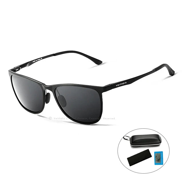 VEITHDIA Fashion Vintage Men's Sunglasses Polarized UV400 Lens Glasses Aluminum Magnesium Eyeglasses Eyewear Accessories 6623
