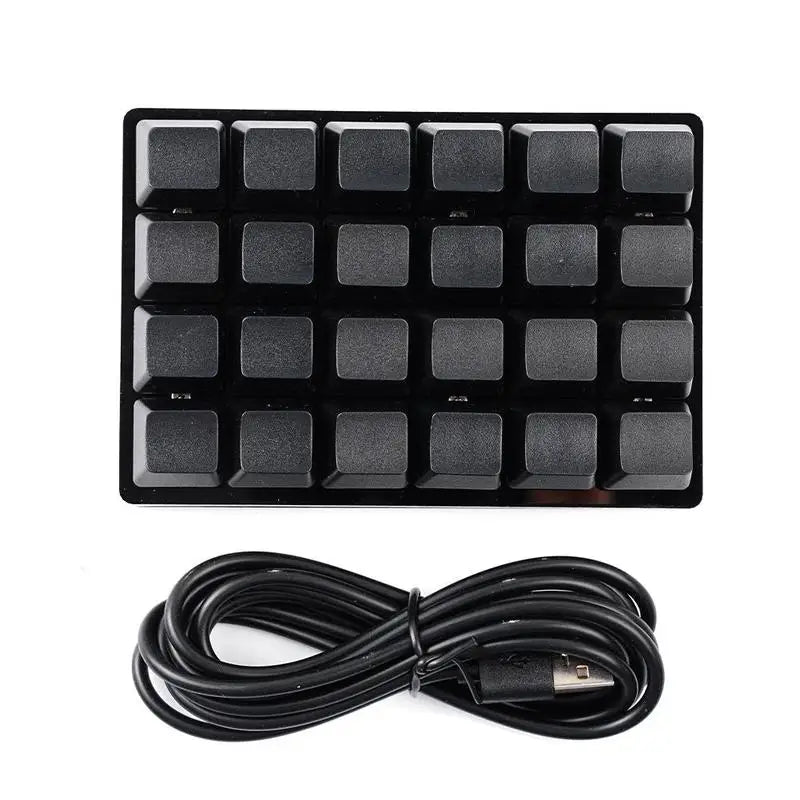 Mini USB Custom Mechanical Keyboard 24 Keys Black/White Gaming Keyboard Sayo Device Shortcut Programmable Keypad Keys Macro