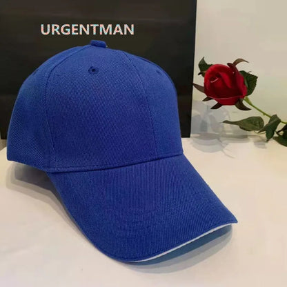 Unisex-kasket, afslappet, ensfarvet baseballkasket i akryl, justerbare kasketter til kvinder og mænd, hiphop-kasket, streetwear, dad hat, engros