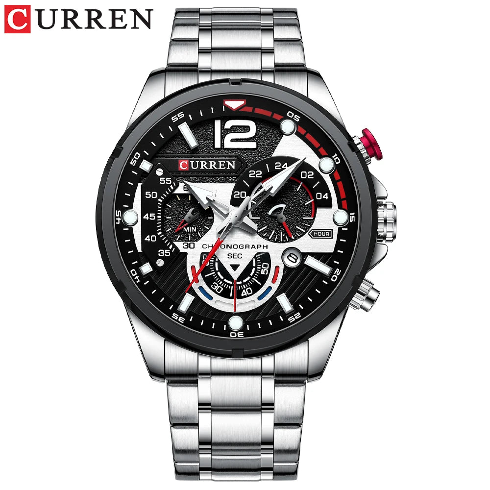 New Watches for Men Top Luxury Brand CURREN Quartz Men’s Watch Sport Waterproof Wrist Watches Chronograph Date Relogio Masculino