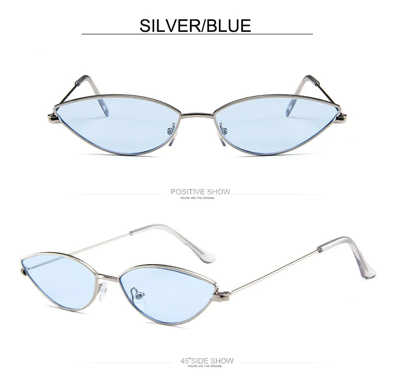 Söta, sexiga Cat Eye-solglasögon för kvinnor, retro, små, svarta, röda, rosa, Cateye-solglasögon, vintage-solglasögon för kvinnor, festglasögon