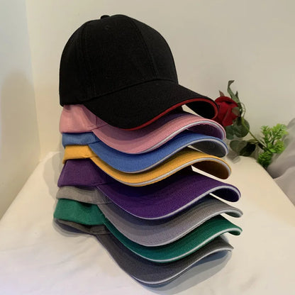 Unisex-kasket, afslappet, ensfarvet baseballkasket i akryl, justerbare kasketter til kvinder og mænd, hiphop-kasket, streetwear, dad hat, engros