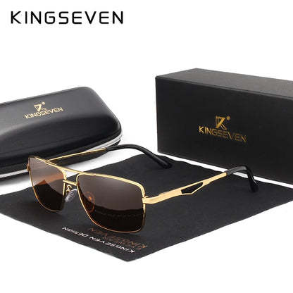 KINGSEVEN Brand Classic Square Polarized Sunglasses Men's Driving Male Sun Glasses Eyewear UV400 Blocking Protection Oculos
