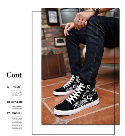 Scarpe casual da uomo per skateboard, sneakers alte sportive da uomo, scarpe outdoor traspiranti per camminata urbana, 48, Chaussure Homme 47