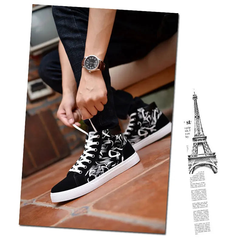 Scarpe casual da uomo per skateboard, sneakers alte sportive da uomo, scarpe outdoor traspiranti per camminata urbana, 48, Chaussure Homme 47