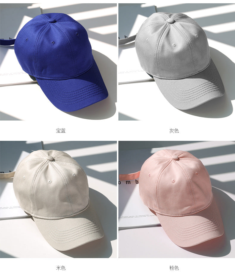Custom Logo Cotton Soft Top Baseball Cap For Women Men Classics Simple Adjustable Dad Hat Outdoor Sport Dad Hats Wholesale