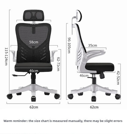 Scaun de birou ergonomic pentru computer, birou, activitate sedentară, studiu, mahjong, conferințe și cămin
