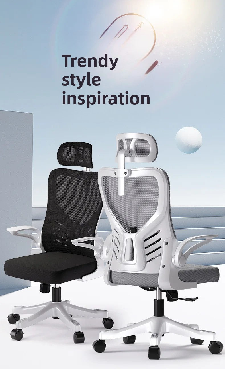 Scaun de birou ergonomic pentru computer, birou, activitate sedentară, studiu, mahjong, conferințe și cămin