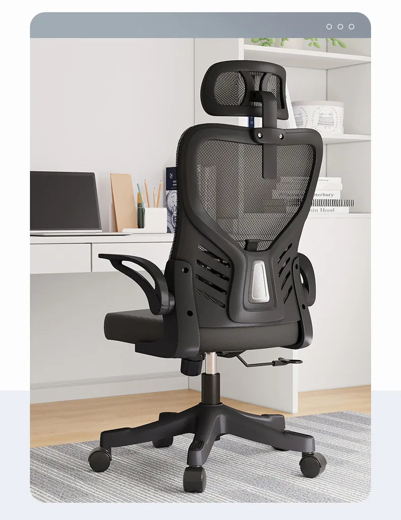 Scaun de birou ergonomic pentru computer, birou, activitate sedentară, studiu, mahjong, conferințe și cămin