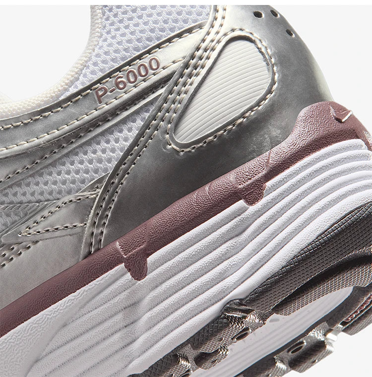 Nike Authentic P-6000 Damen-Sneaker mit niedrigem Schaft und Schnürung, verschleißfest, für den täglichen Freizeitgebrauch BV1021-110
