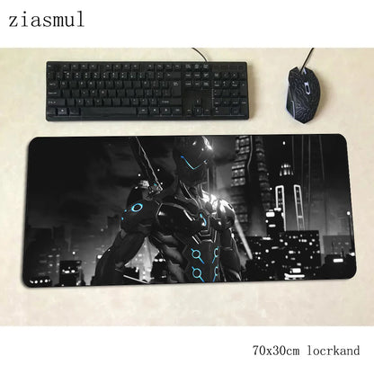 Overwatch gamer-musemåtte, flot 70x30cm gaming-musemåtte til pc og notebook, skrivebordsmåtte til spil, æstetisk gamer-måtte og gamepad