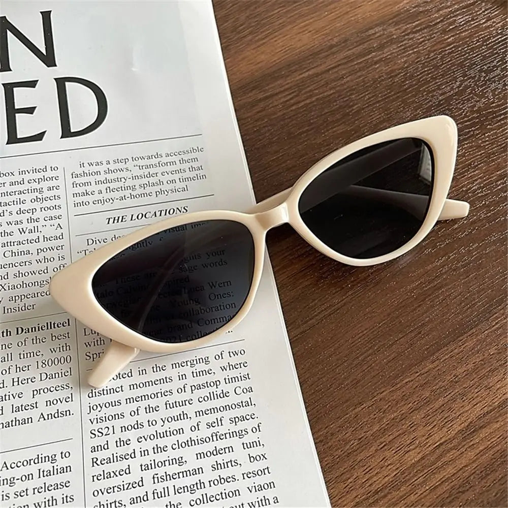 Cat Eye Shape Sunglasses Beach Sun Protection Sun Glasses Fashion Shades 90s Glasses Summer Eyewear