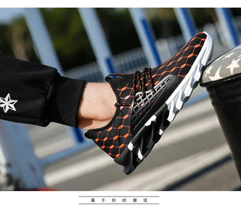 Men's Sports Shoes Breathable Casual Walking Tennis Sports Shoes