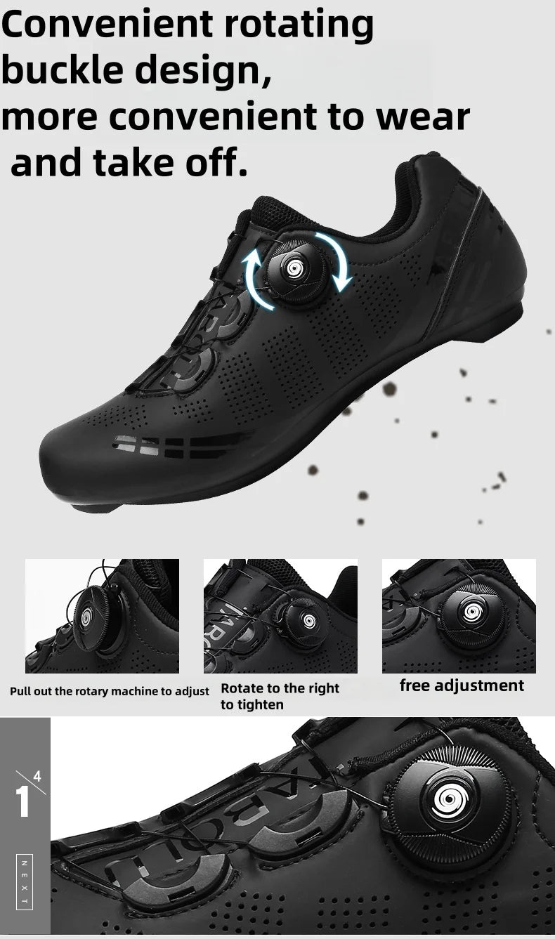 Zapatillas de ciclismo de montaña para hombre MTB, transpirables, antideslizantes, de alta dureza, aptas para carreras en carretera al aire libre y rutas de montaña off-road 37-46