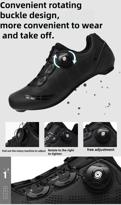 Zapatillas de ciclismo de montaña para hombre MTB, transpirables, antideslizantes, de alta dureza, aptas para carreras en carretera al aire libre y rutas de montaña off-road 37-46
