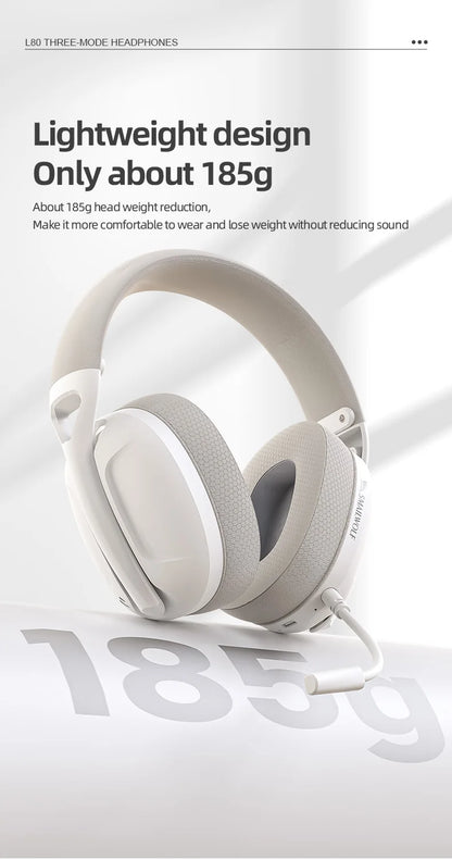 SMAILWOLF L80 Bluetooth wireless 2.4g three-mode gaming headset laptop home thin and light sports headset with microphone
