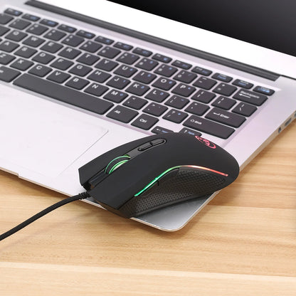 High-end Optical Professional Gaming Mouse with 7 Bright Colors LED Backlit and Ergonomics Design 3200 DPI for LOL CS Gamer