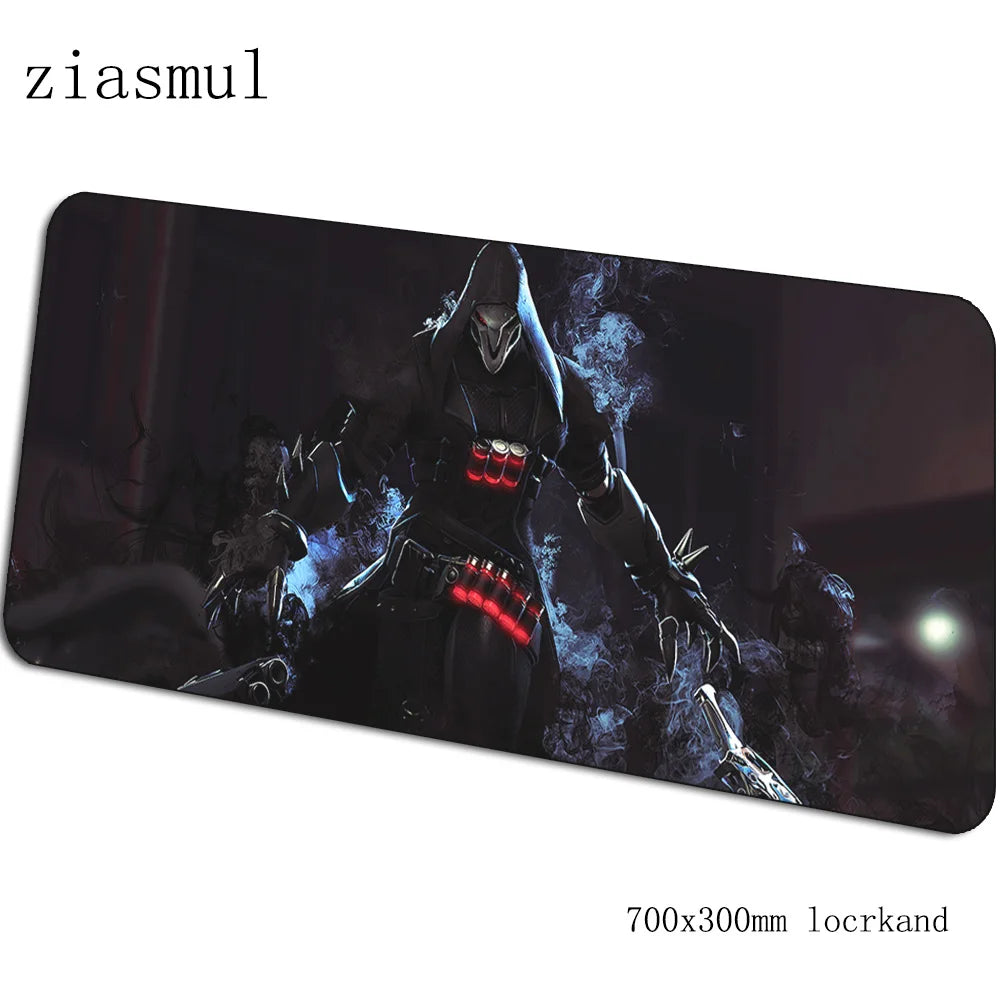 Overwatch gamer-musemåtte, flot 70x30cm gaming-musemåtte til pc og notebook, skrivebordsmåtte til spil, æstetisk gamer-måtte og gamepad