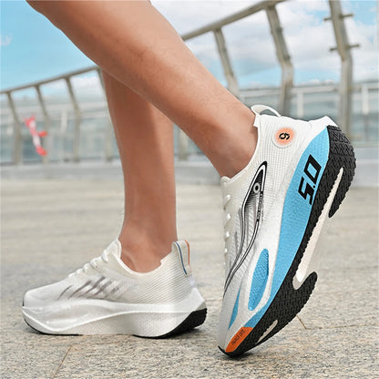 Nuevas zapatillas deportivas para hombre y mujer, zapatillas de running, placa de carbono, competición de maratón masculina, amortiguación, zapatillas de entrenamiento atlético