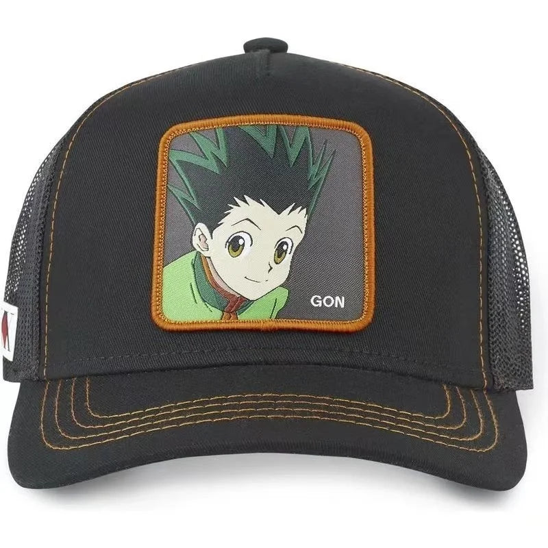 Casquette Hunter X Hunter d'été, casquette de baseball snapback pour homme, brodée, style hip-hop, visière pare-soleil, casquette trucker ajustable en maille
