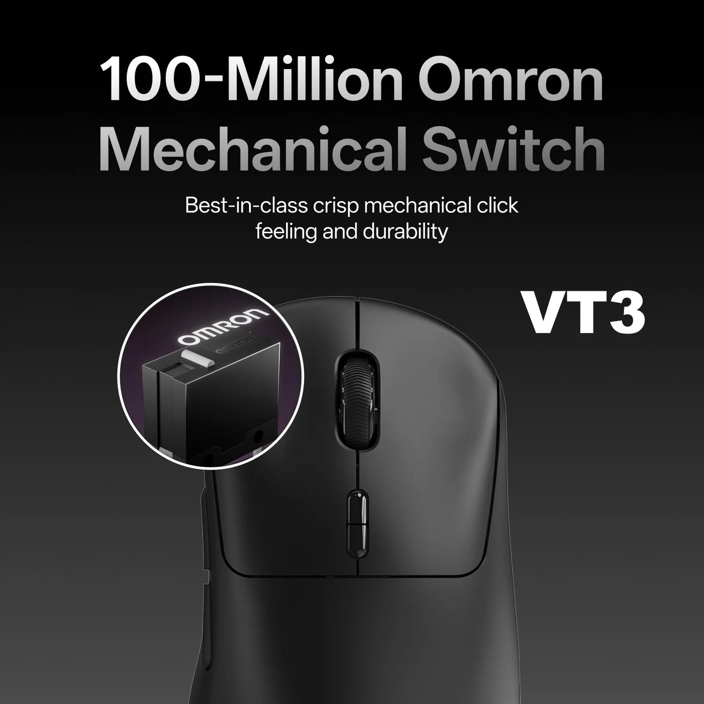 Rapoo VT3Pro GEN-1 Wireless Gaming Mouse 59g Lightweight 8KHz Polling Rate 26000DPI 9 Programmable Buttons Optical Sensor