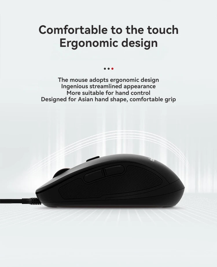 Original Lenovo Wired Mouse M10Pro USB Interface Driver-Free Gaming Office Simple Optical 6-Button Notebook Desktop Computer