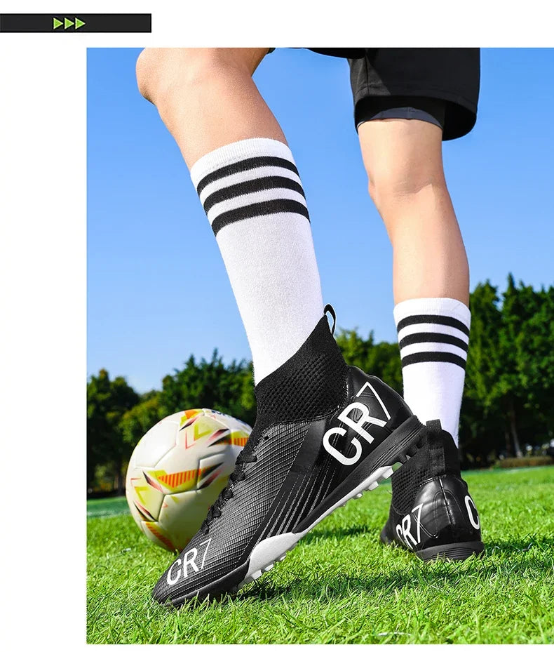 Nouvelles chaussures de football pour hommes, chaussures de soccer de haute qualité, crampons, chaussures de futsal professionnelles pour femmes, vente chaude, baskets unisexes ultra-légères TF/FG