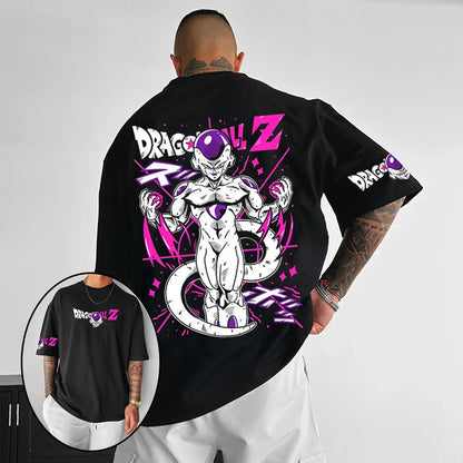 T-shirt en coton à manches courtes imprimé Dragon Ball Z : Son Goku et Vegeta – Vêtements pour hommes et femmes – Style Harajuku, Y2K, vintage, streetwear d'été