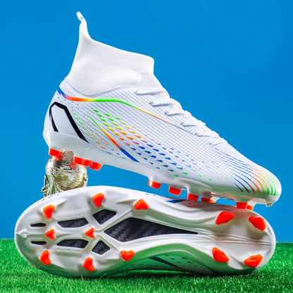 Men Football Boots Professional Outdoor Unisex Soccer Shoes Soccer Training Turf Futsal Match Grass Cleats Non-slip Breathable