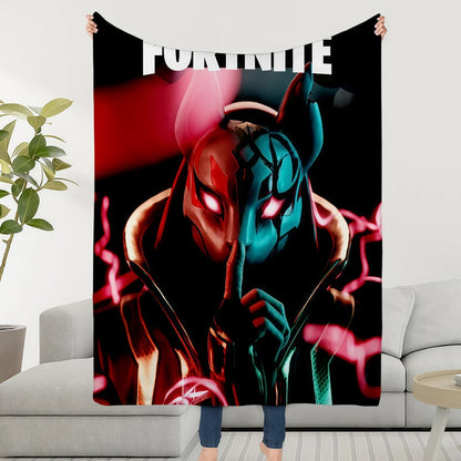 Superkuschelige Plüsch-Kuscheldecke fürs Wohnzimmer F-FORTNITES-ES, Spielzimmer, Sofa, Couch, Kindergeburtstagsgeschenke