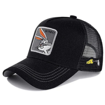 Casquette unisexe anime/dessin animé avec écusson brodé, casquette de baseball, casquette de camionneur, casquettes en maille, chapeau de soleil