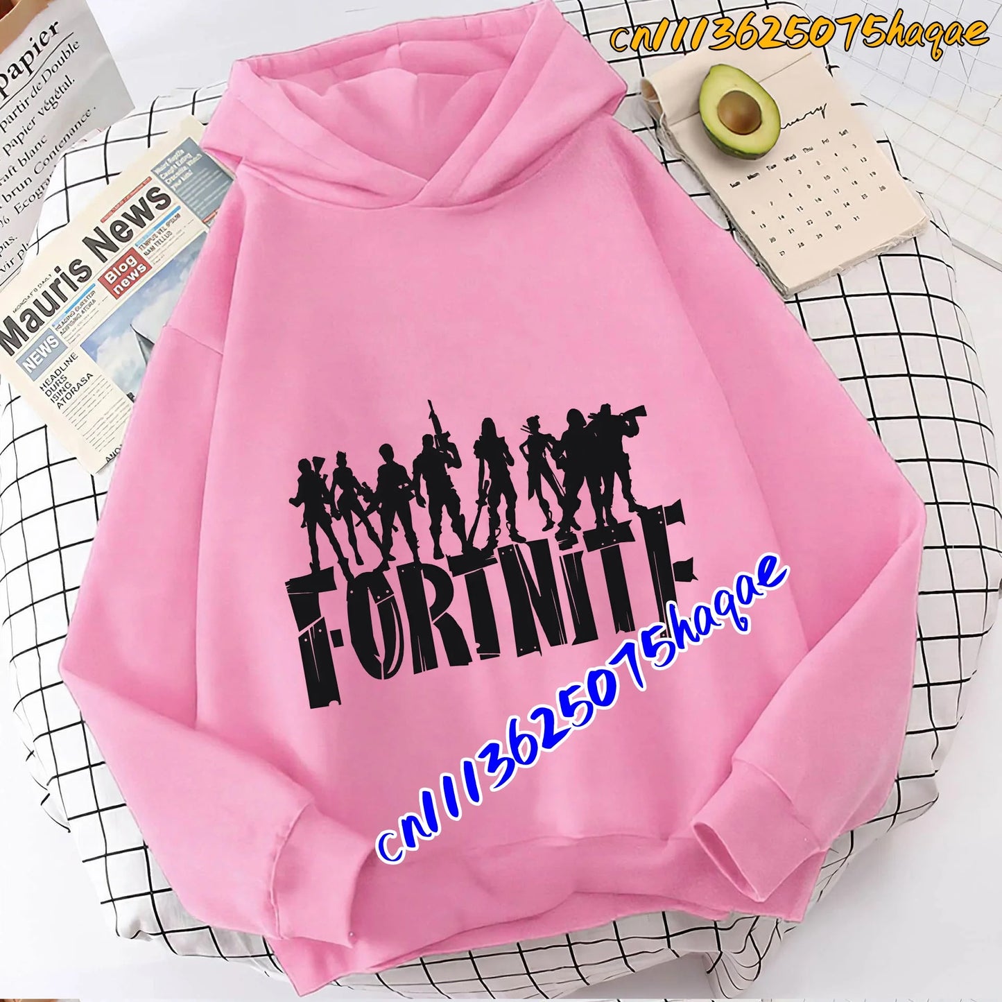 Fortnite Game Printed Children's Hoodies Cartoon Comfortable Suit Loose Long Sleeve Tops Autumn Winter Clothes