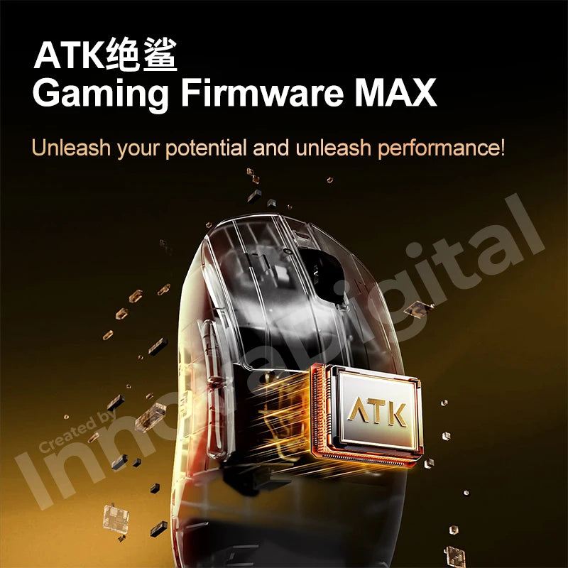 ATK Dragonfly A9 Ultimate bezdrôtová herná myš A9 Air PAW3950 ultraľahká ergonomická e-športová myš pre hráčov FPS CSGO A9 Ultra